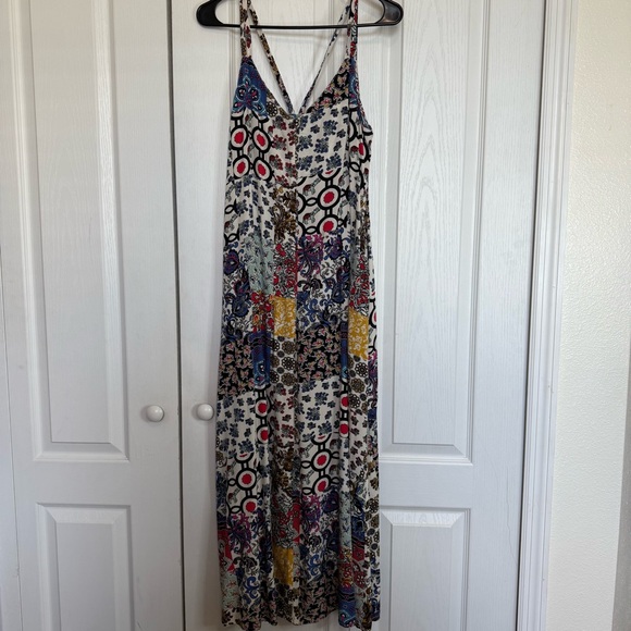 For The Republic Dresses & Skirts - For The Republic Colorful Patchwork Boho Maxi Dress